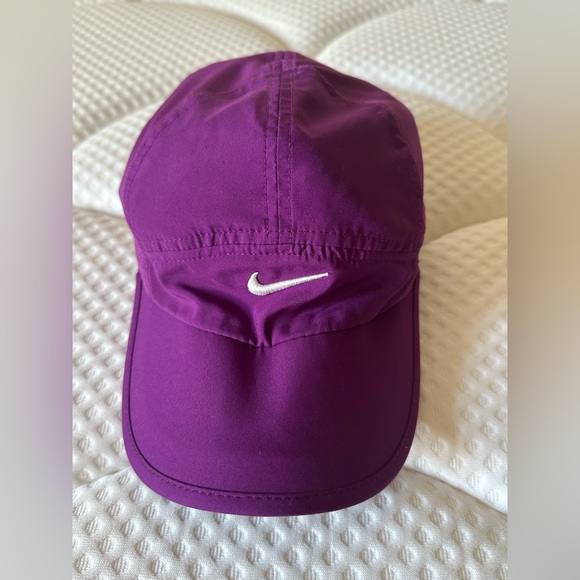 Nike Featherlight Dri-Fit Cap in Rich Purple - Picture 1 of 4